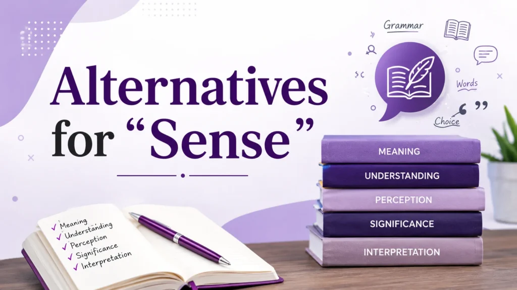 Alternatives for “Sense”