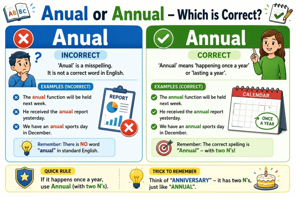 Anual or Annual – Which is Correct?