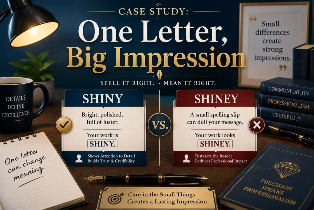 Case Study: One Letter, Big Impression