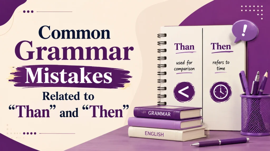 Common Grammar Mistakes Related to “Than” and “Then”