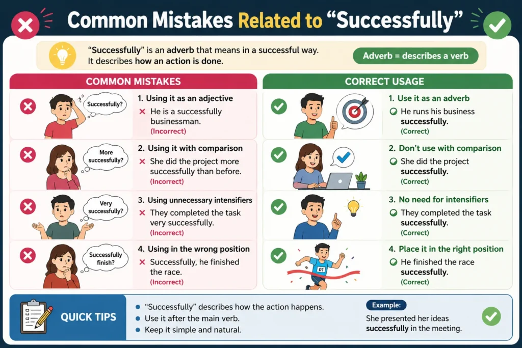 Common Mistakes Related to “Successfully”