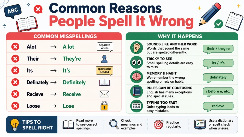 Common Reasons People Spell It Wrong