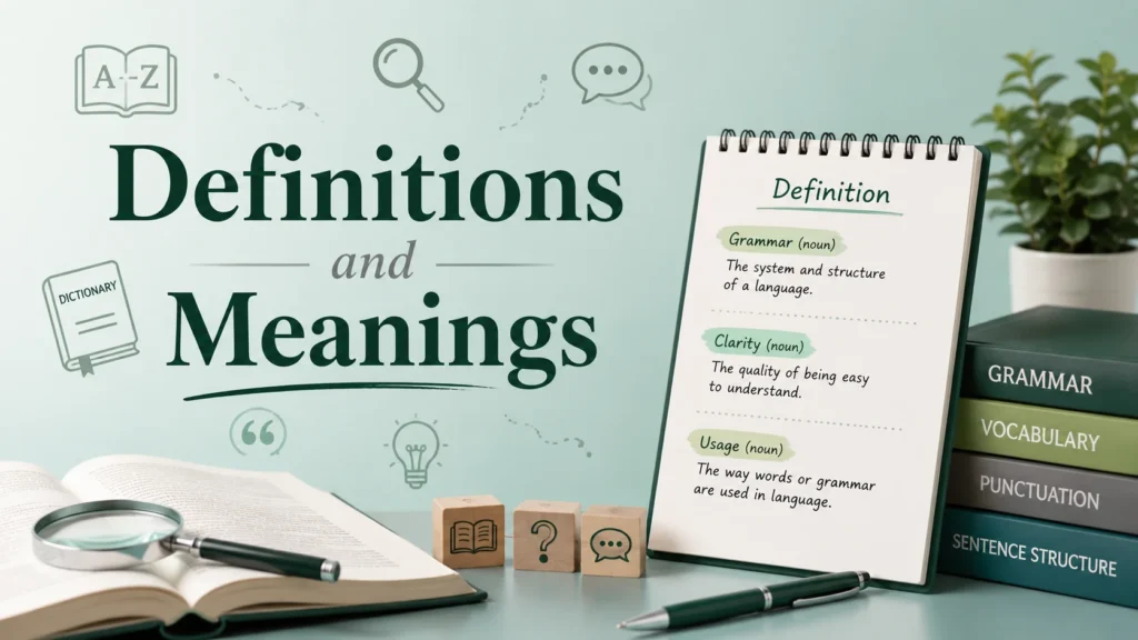 Definitions and Meanings