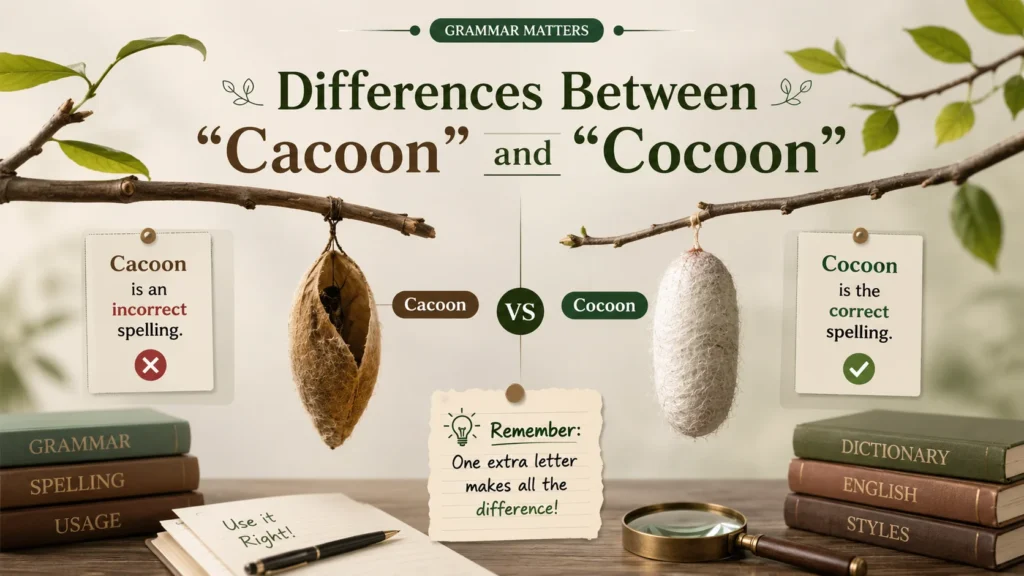 Differences Between “Cacoon” and “Cocoon”