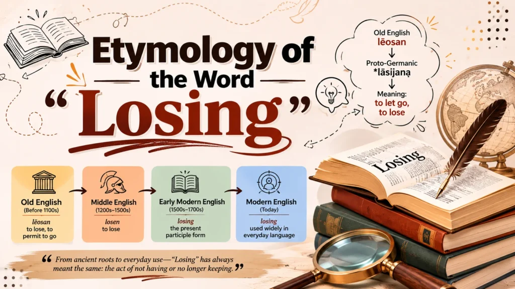 Etymology of the Word “Losing”
