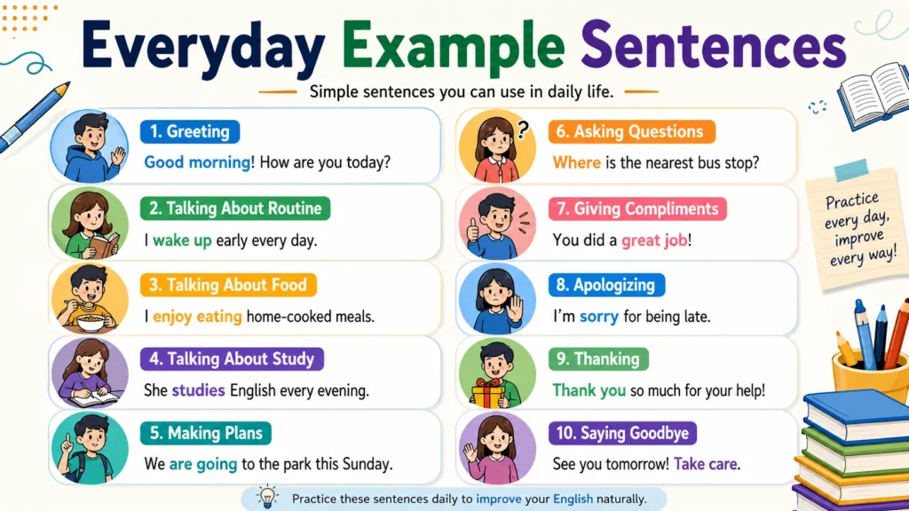 Everyday Example Sentences
