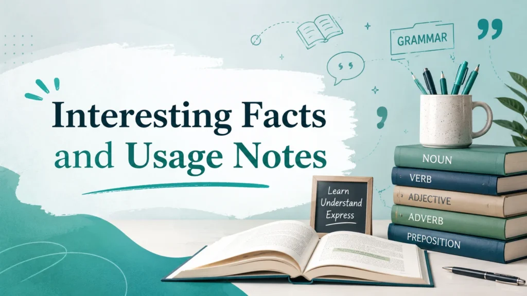 Interesting Facts and Usage Notes