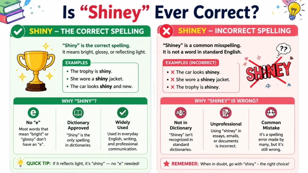 Is “Shiney” Ever Correct?