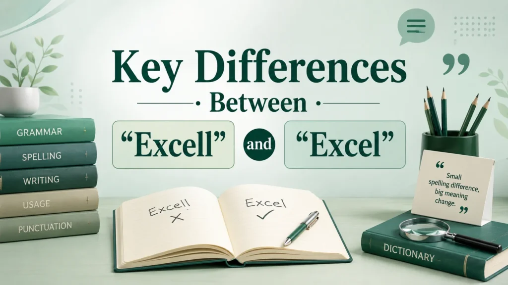 Key Differences Between “Excell” and “Excel”