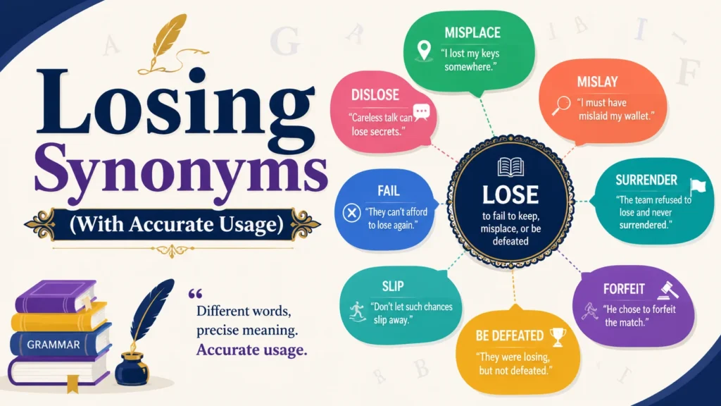 Losing Synonyms (With Accurate Usage)