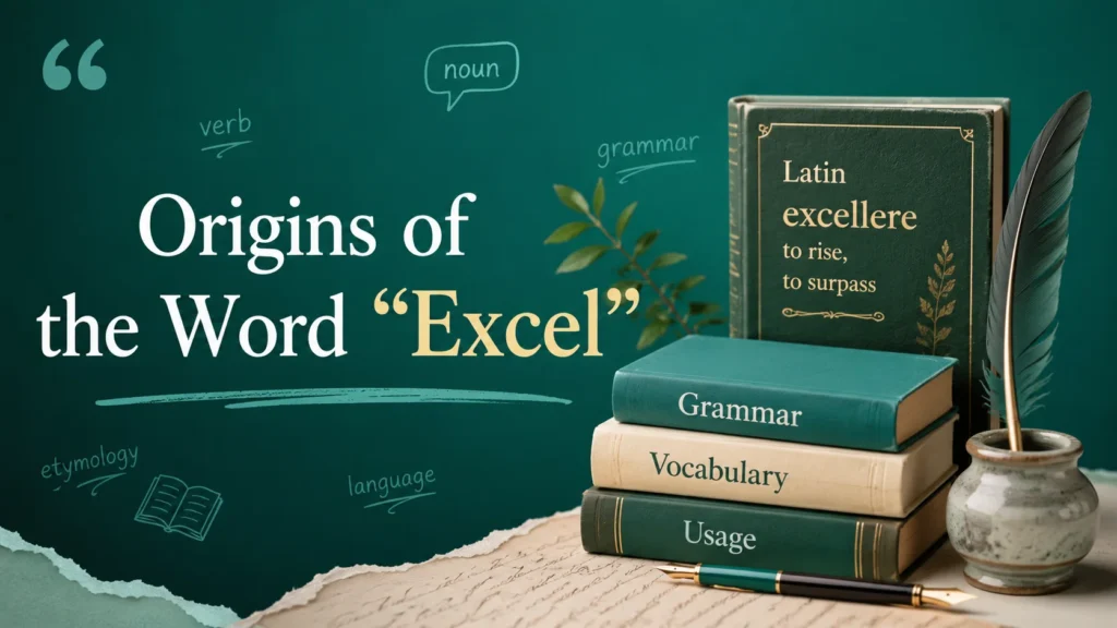 Origins of the Word “Excel”