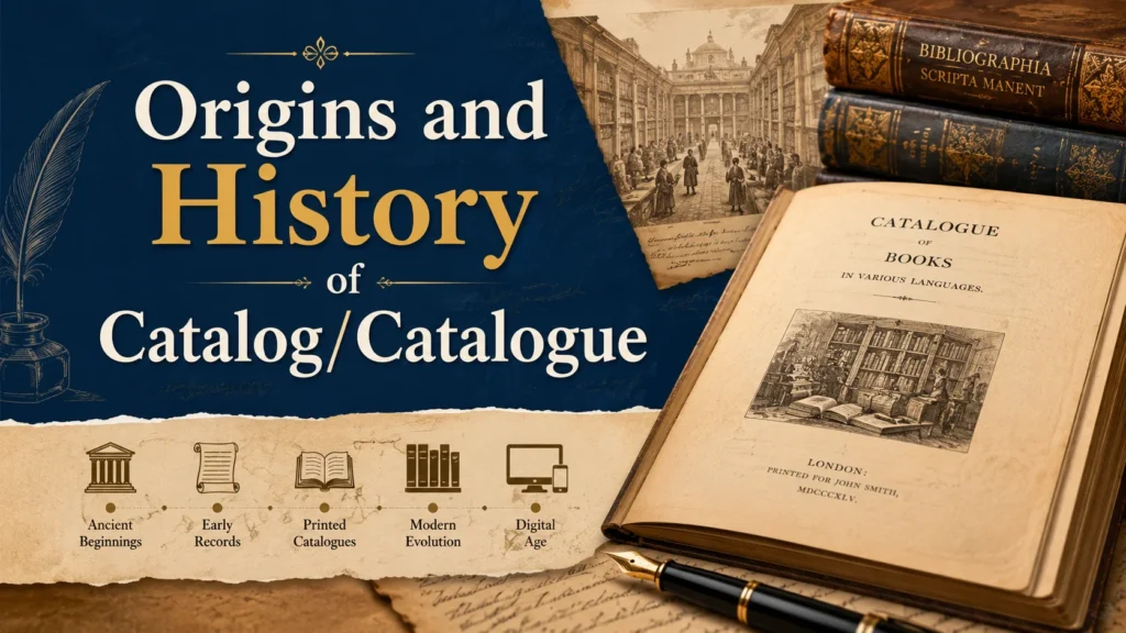 Origins and History of Catalog/Catalogue