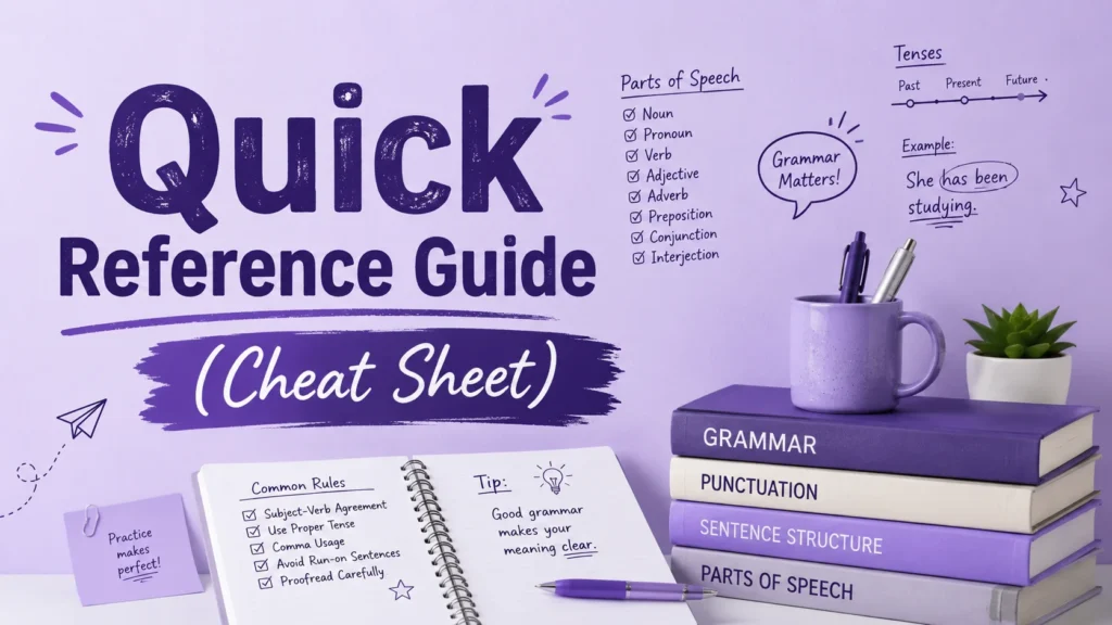 Quick Reference Guide (Cheat Sheet)