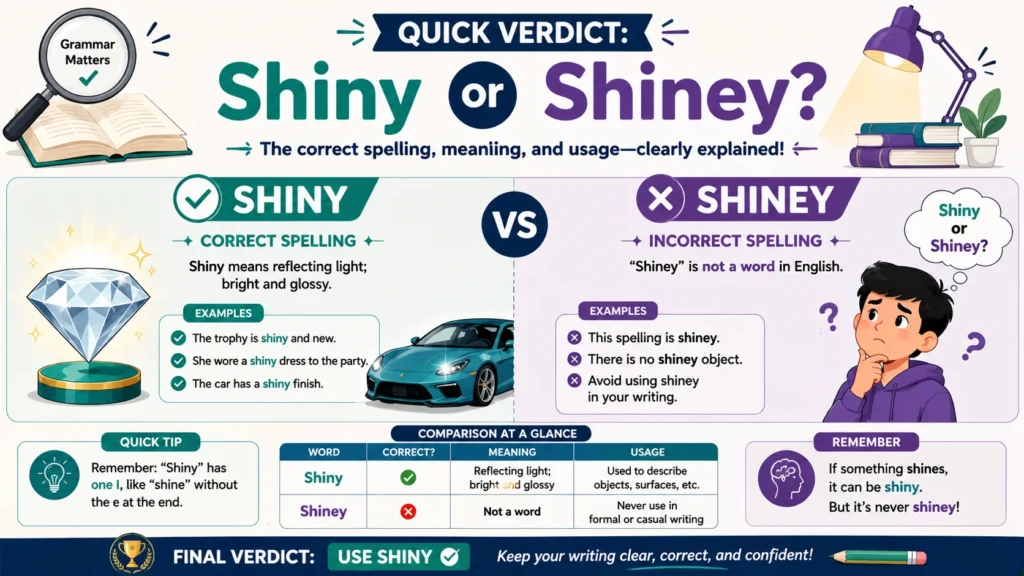 Quick Verdict: Shiny or Shiney?