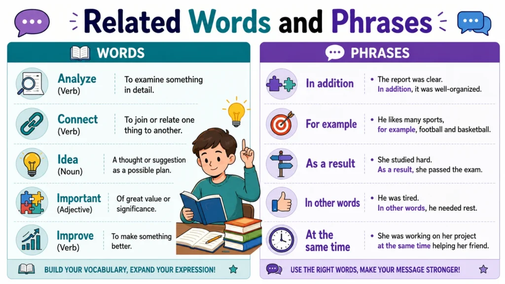 Related Words and Phrases