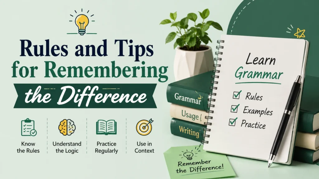 Rules and Tips for Remembering the Difference