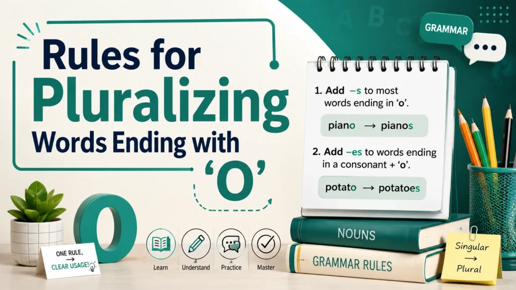 Rules for Pluralizing Words Ending with ‘O’