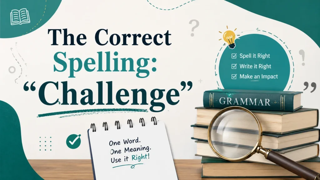 The Correct Spelling: “Challenge”