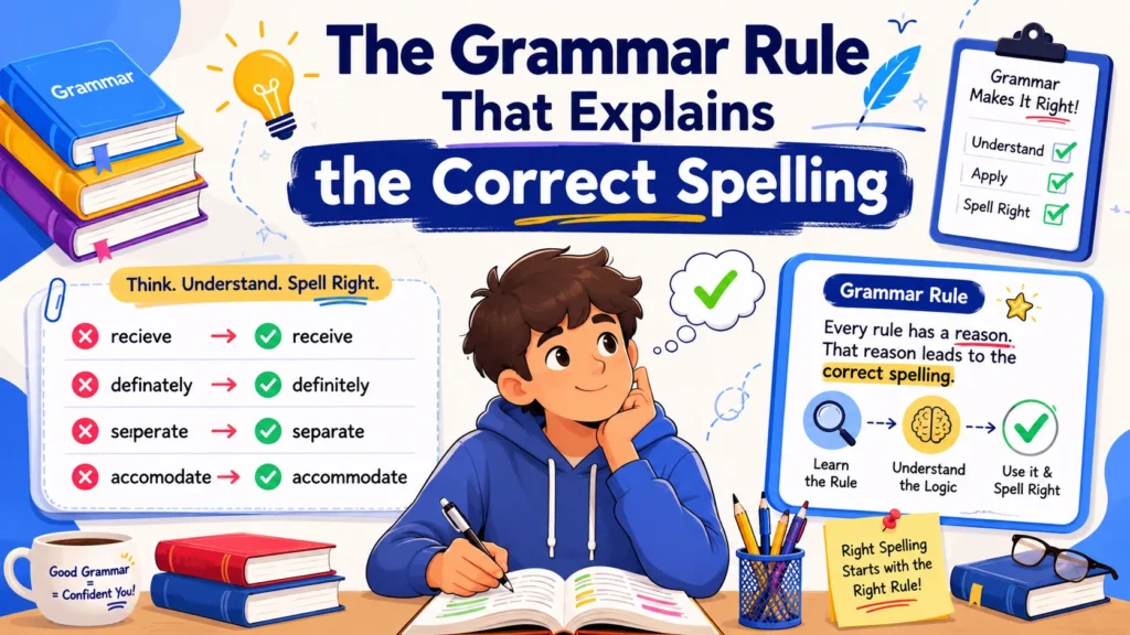 The Grammar Rule That Explains the Correct Spelling