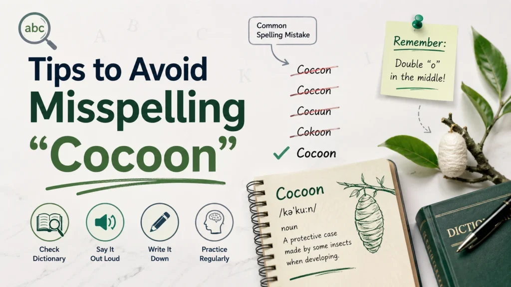 Tips to Avoid Misspelling “Cocoon”