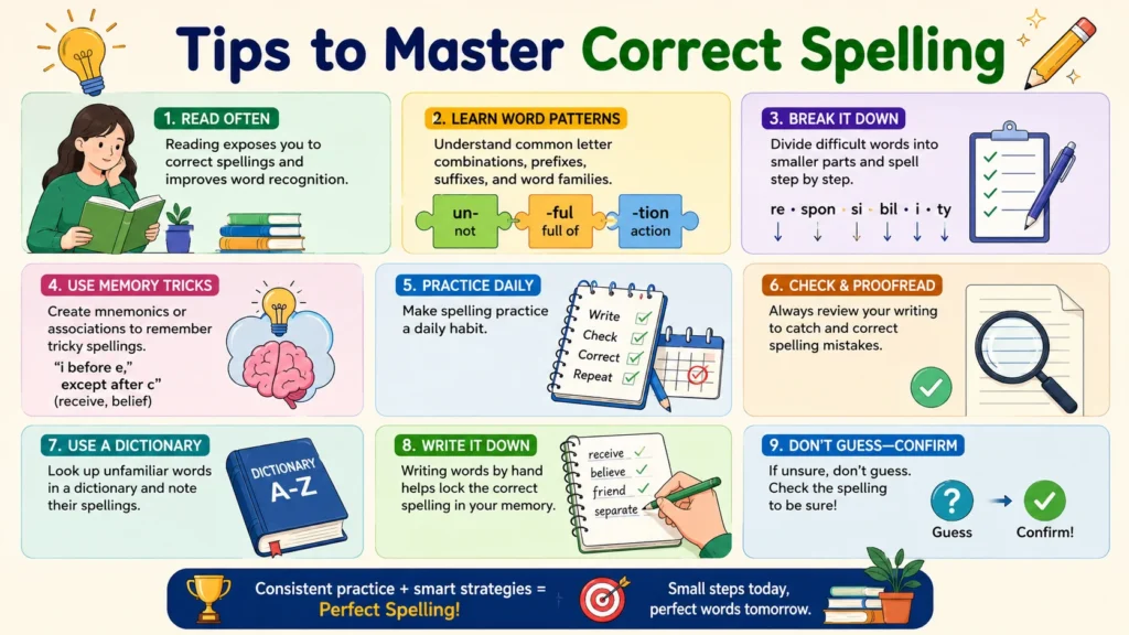 Tips to Master Correct Spelling