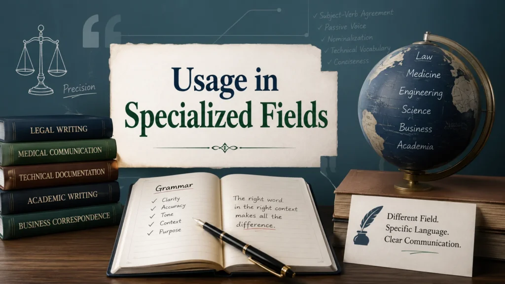 Usage in Specialized Fields