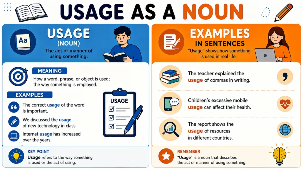 Usage as a Noun