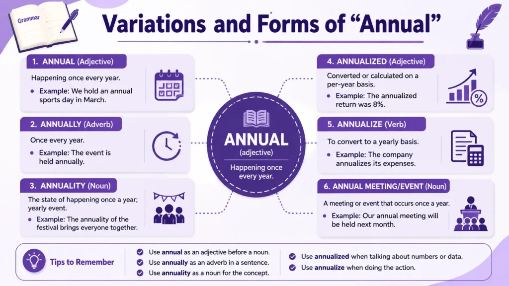 Variations and Forms of “Annual”
