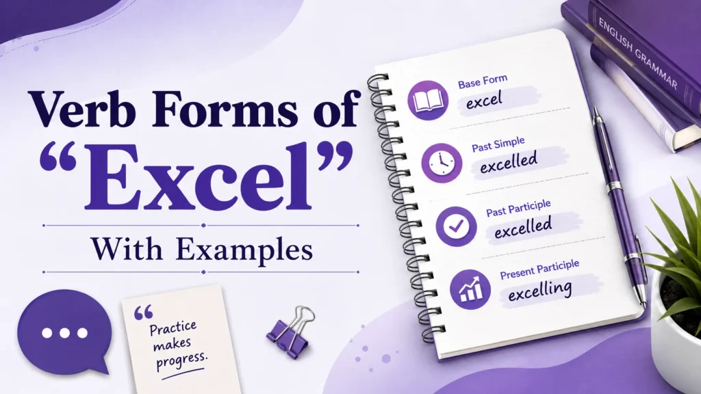 Verb Forms of “Excel” With Examples
