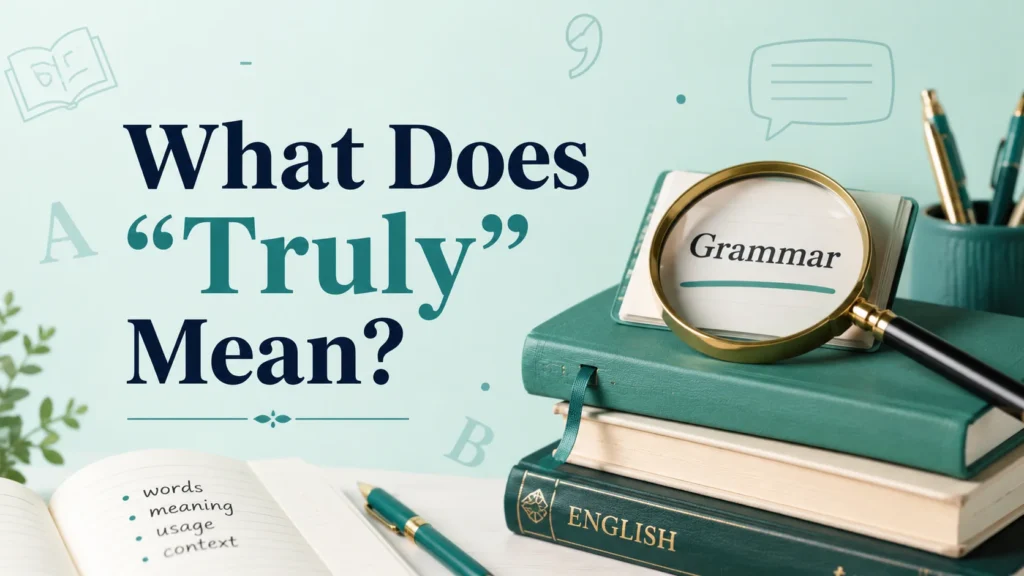 What Does “Truly” Mean?