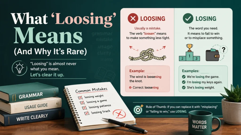 What “Loosing” Means (And Why It’s Rare)