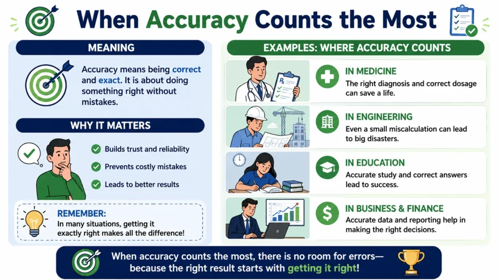 When Accuracy Counts the Most