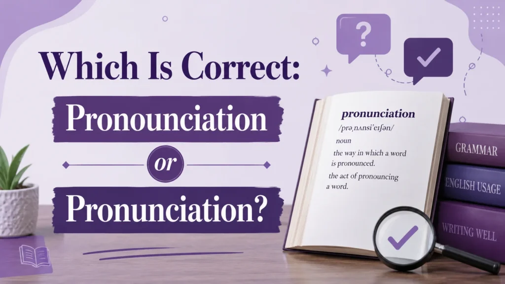 Which Is Correct: Pronounciation or Pronunciation?