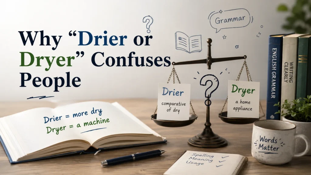 Why “Drier or Dryer” Confuses People