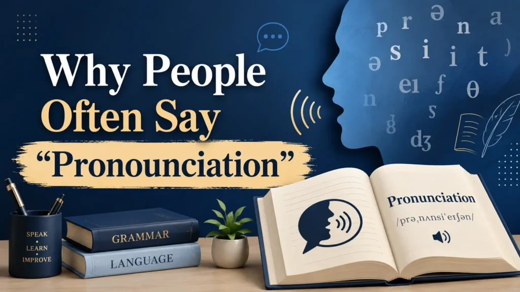 Why People Often Say “Pronounciation”