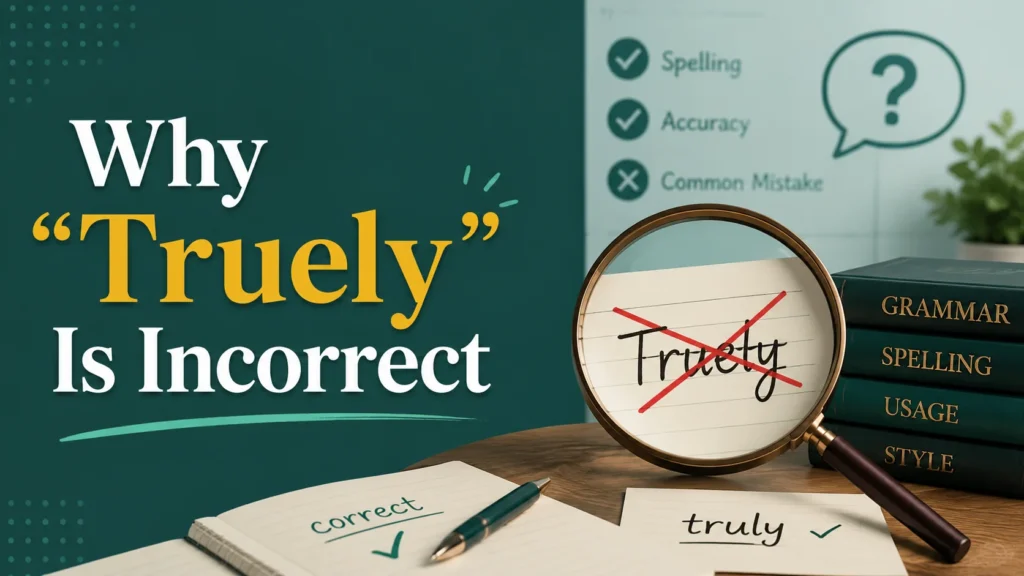 Why “Truely” Is Incorrect