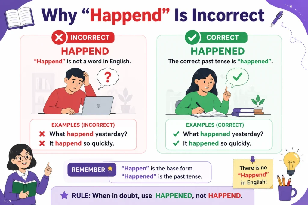 Why “Happend” Is Incorrect