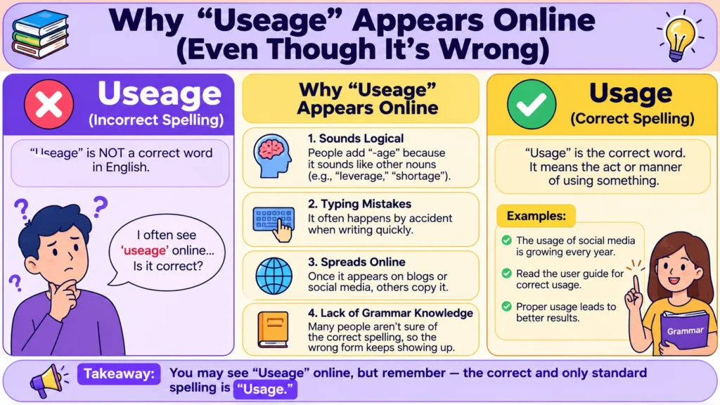 Why “Useage” Appears Online (Even Though It’s Wrong)