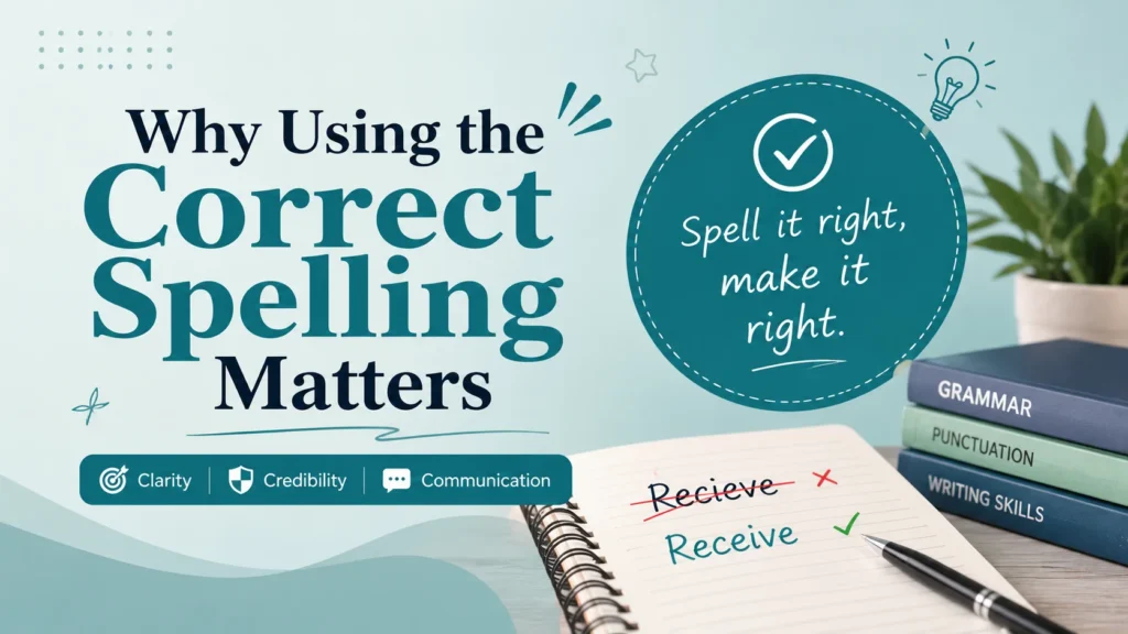 Why Using the Correct Spelling Matters