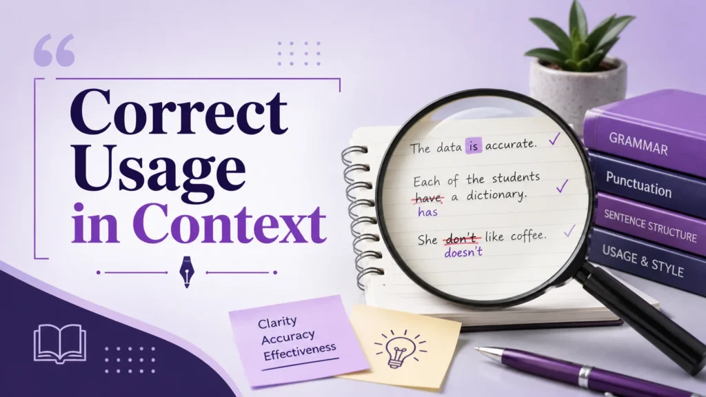 Correct Usage in Context