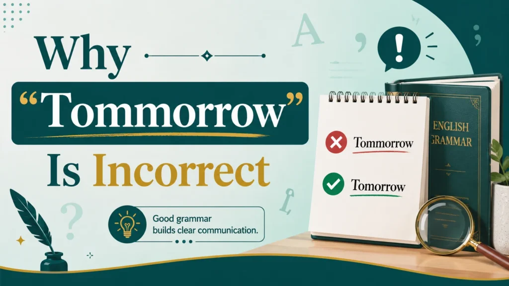 Why “Tommorrow” Is Incorrect