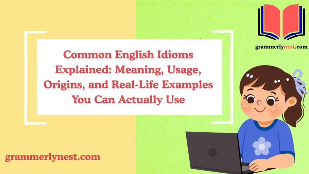 Common English Idioms Explained: Meaning, Usage, Origins, and Real-Life Examples You Can Actually Use