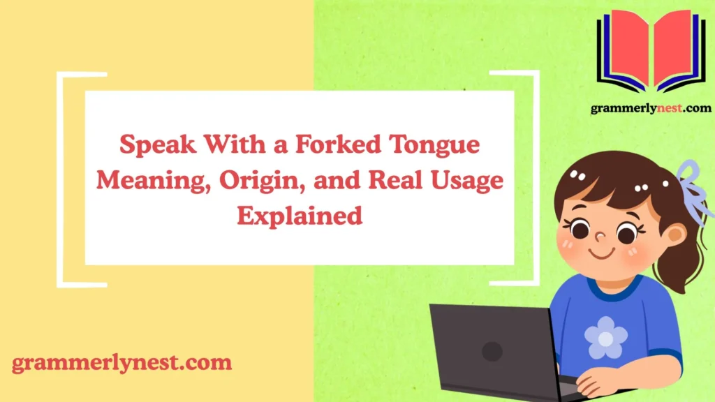 Speak With a Forked Tongue Meaning, Origin, and Real Usage Explained